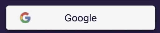 Google-knappen för inloggning i Dugga